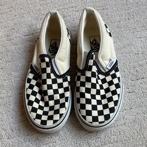 Vans Kids classic Checkered Slip-On Sneakers - size 2